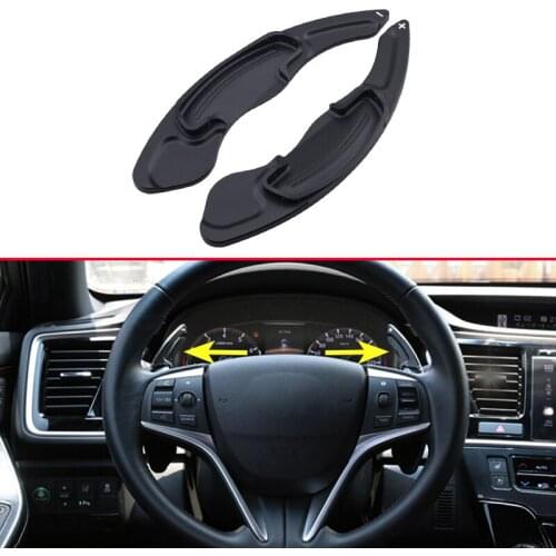 Black Aluminum Car Steering Wheel Gear Shift Ex Paddle For Honda Accord CR-V CRV Acura MDX RDX ILX Comfortable Feel Accessories
