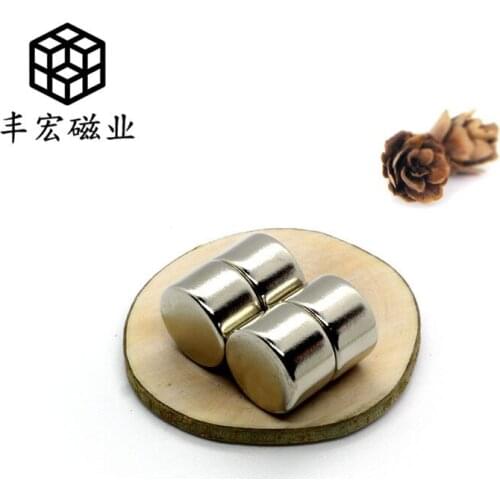 D14 * 10 camera fixed spring clip strong magnet 14*10 cylindrical NdFeB flashlight clip strong magnet