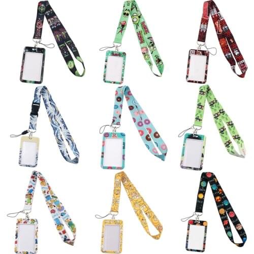 BH1337 Blinghero Horror Movie Bank Credit Card Holders Bus ID Holder Identity Badge With Cartoon Lanyard For Phone Office Supply