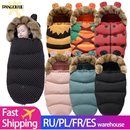 Baby Sleeping Bag Super Thick Winter Baby Envelope In Stroller Footmuff Baby Sleep Sacks 24Month Newborn Sleeping Bag for Infant