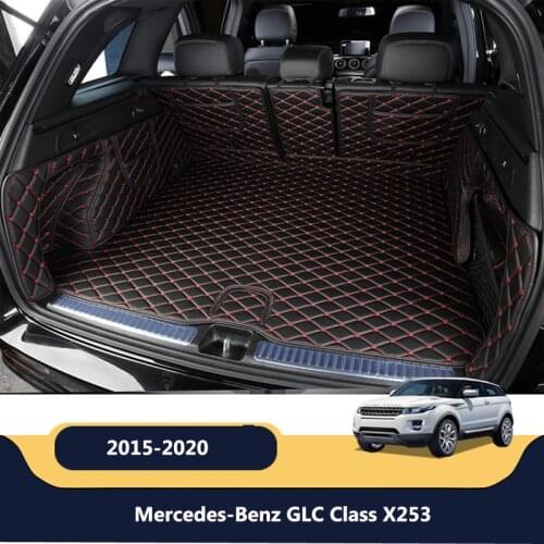 For Mercedes-Benz GLC Class X253 2015 16 2017 2018 2019 2020 High Grade Full Rear Trunk Cargo Mat Tray Liner Protector Foot Pad