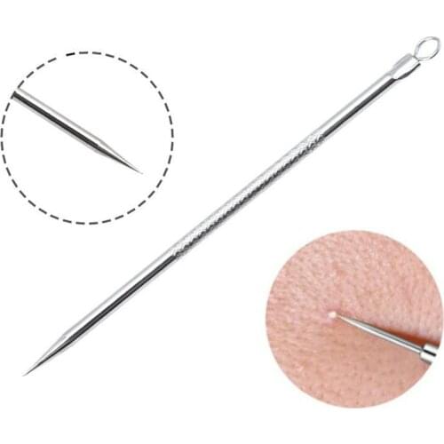 120mm Silver Blackhead Comedone Acne Pimple Blemish Extractor Remover Stainless Needles Remove Pore Cleaner Care Beauty Tools