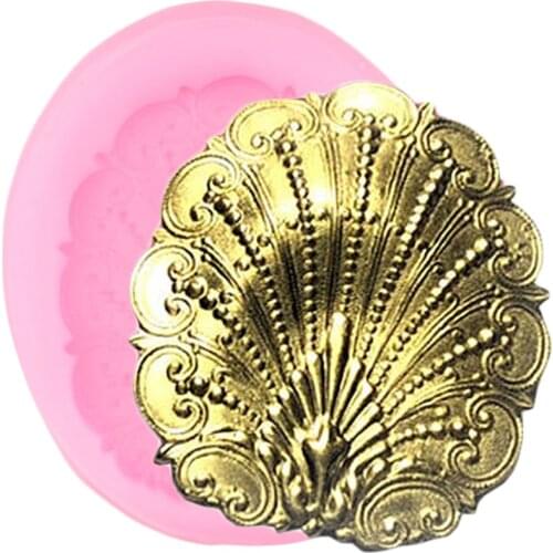 DIY Shell Silicone Chocolate Molds Cupcake Topper Fondant Cake Decorating Tools Polymer Clay Candy Mould Kitchen Baking Moulds