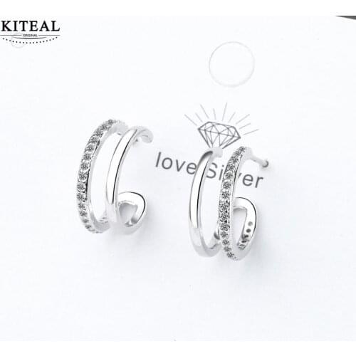 KITEAL exo silver plated Gentlewoman geometric Charming Jewelry Accessories