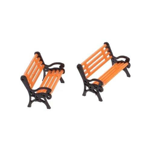 5PCS 1:75 Davenport Model Toy for Train Railway Park Garden Scenery with Black Arm