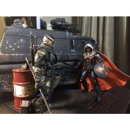 1/12 Scale Gray & Orange Cloak Model for 6" Action Doll