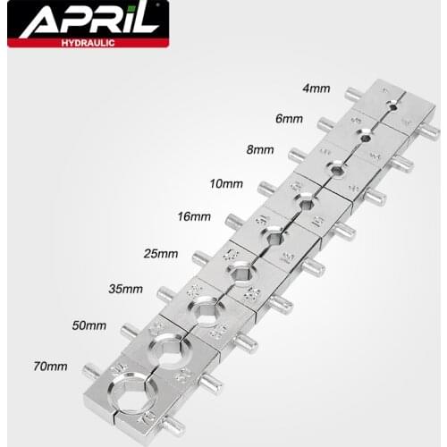 9 Pairs Manual Hydraulic Electric Cable Wire Terminal Crimping Tool Die Set 4, 6, 8,10, 16, 25, 35, 50, 70mm2
