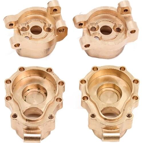 New 1/10 climbing car TRX4 TRX6 bridge side counterweight rear axle brass gear cover C seat modification and upgrade Parts