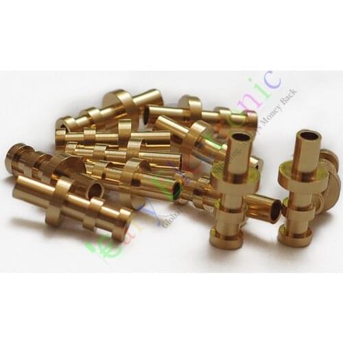Wholesale and retail 500pc copper plated Gold Turret Lug for 3MM Fiberglass Terminal Tag Board Audio free shipping