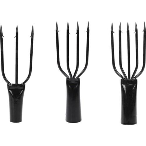 Spring Steel Harpoon Fishing Tackle Spearfishing Tool Durable 3/4/5 Prong Fishing Gear Fishing Bar Barb Ice Fishing Fork Comfy