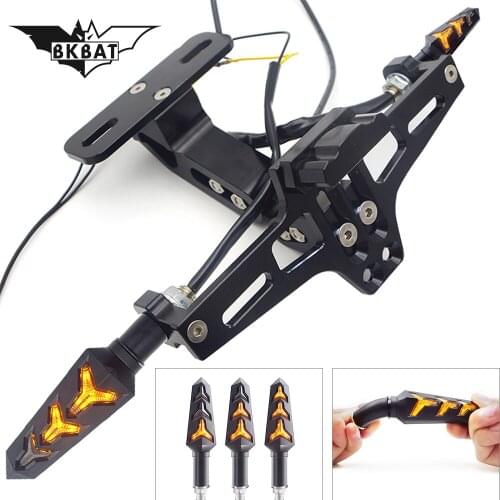 Motorcycle license plate frame + turn signal FOR YAMAHA mt10 ybr 125 xt 600 virago 535 xjr 400 raptor 660 r1 2015 ttr 250