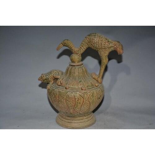 Rare Song Dynasty (961--1275) porcelain Tea Pot,Yue kiln,best collection & adornment, Free shipping