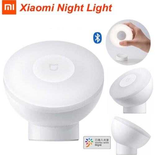 Xiaomi Mi Mijia LED Night Light 2 Bluetooth Version Magnetic Attraction Lamp 360 files Adjustable Infrared Body Motion Sensor