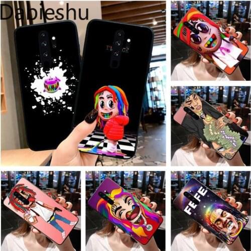Tekashi69 6ix9ine Silicone Black Phone Case for Redmi Note 9 8 8T 8A 7 6 6A Go Pro Max Redmi 9 K20 4X