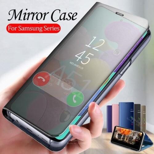Smart Mirror Flip Case For samsung a51 phone Cover samsun a50 a10 a20 a30 a40 A60 a70 A10s a20s A30s a50s a71 book fundas coque