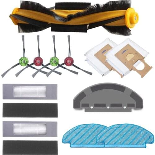 For ECOVACS DEEBOT OZMO T8/T8 AIVI Robot Vacuum Cleaner Main/Side Brush Dust Bag Filter Mop Plate Bracket Accessories