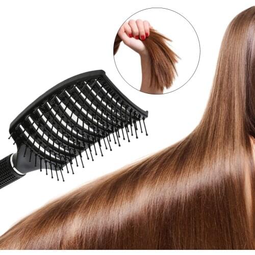 1 PC Hair Scalp Massage Comb Hairbrush Massager Women Wet Curly Detangle Hair Brush for Salon Hairdressing Styling Tools