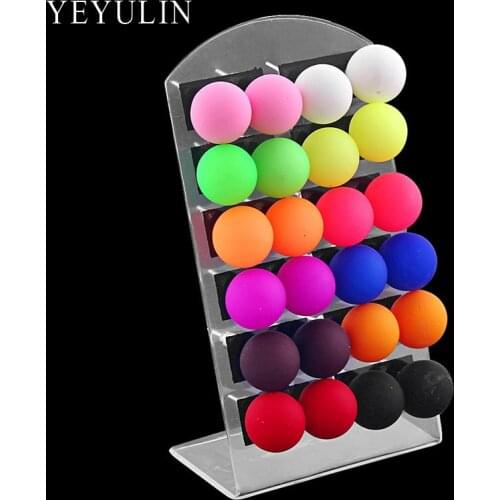 12pairs Trendy Cute Colorful Acrylic Beads Stud Earrings New Design 11mm Fashion Ear Jewelry For Woman Girls