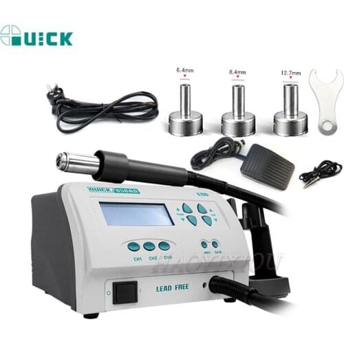 1300w Quick 856AD Digital Display Power Intelligent Lead Free SMD Hot Air Gun Smd Rework Station Desoldering Station