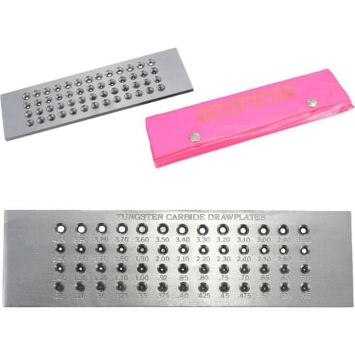 52 Holes Round Tungsten Steel Wire Drawplate For Jewelry Making Hand Tools 0.26-4.00mm