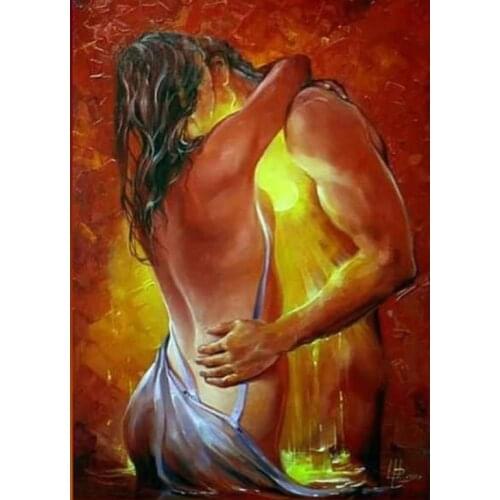 JMINE Div 5D Sex Love Couple Full Diamond Painting cross stitch kits art High Quality artist 3D paint by diamonds