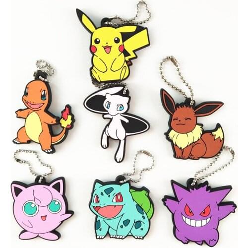 Bandai Bulk Cargo Pokemon Rubber Pendant Anime Decoration