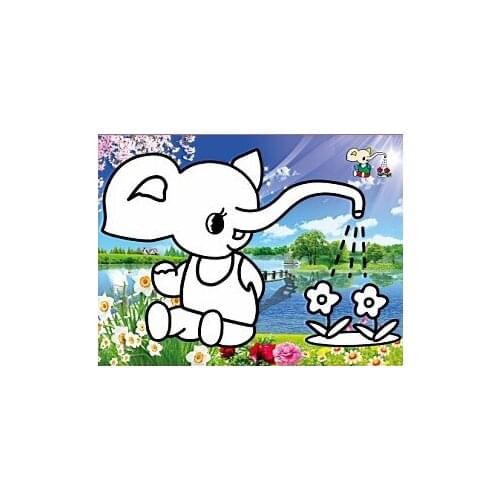 Free shipping 200pcs/lot, Sand art sticker card for childrens sand paint