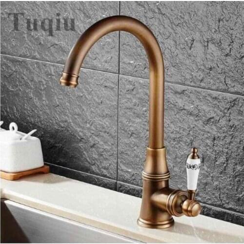 Free Shipping Five color Kitchen Faucets Single Lever Faucet 360 Rotate Deck Mounted kitchen faucets