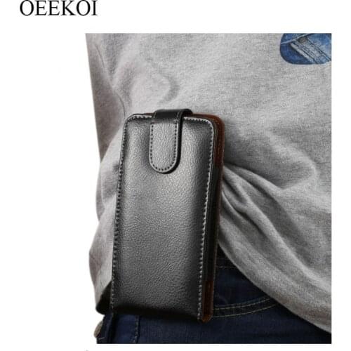 OEEKOI Genuine Leather Belt Clip Pouch Cover Case for Moto Z4/G7 Plus/G7/One Power/P30 Note/P30/Z3/Z3 Play/1S/E5/G6 Play/G6