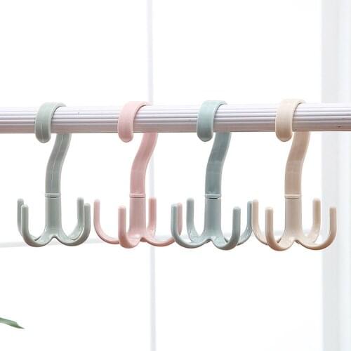 Handbag Bag Holder Space Saving Hanger Cabinets Clothes Rack 360 Degree Rotation Shoes Belt Scarf Hanging Rack