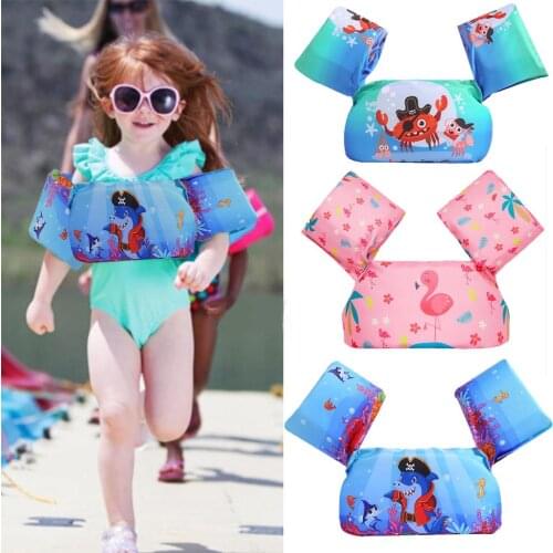 Kids Swimming Pool Floats Ring PVC Armbands Child Floatable Pool Safety Gear Foam Swimming Training Basen For Children 수영장
