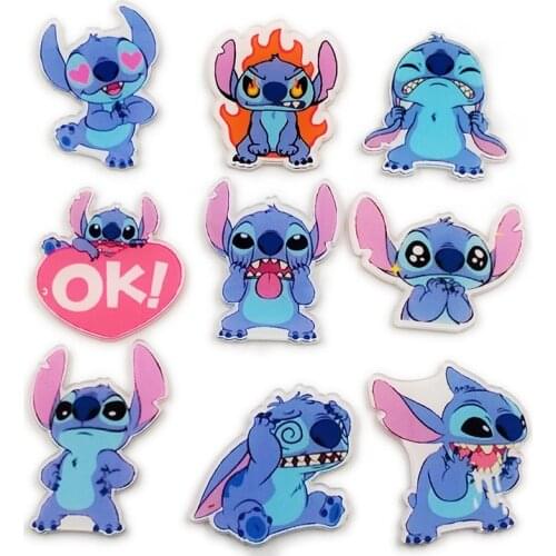 Disney Creative Cartoon Badge Stitch Acrylic Pins for Backpacks Cute Badge Gifts for Kids Kawaii Pins Badges for Clothes Pins