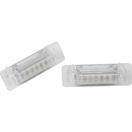 For Mercedes Benz W210 W202 E300 E55 C230 LED Number License Plate Lights Lamp No Error 12V 6500K White License Light