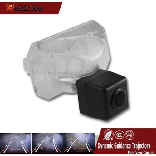 EEMRKE For Honda Civic 2000-2005 Vehicle Rearview Tracks Camera With Reversing Guidance Trajectory Parking RCA