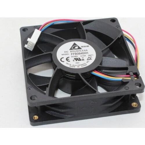 FFB0848XH New For Delta 8025 48V 0.33A 80mm Double Ball Cooling Fan