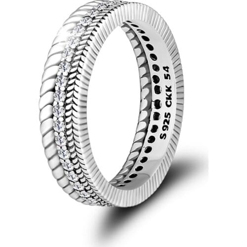 Cosmic Lines Rings 100% 925 Sterling Silver Jewelry Free Shipping