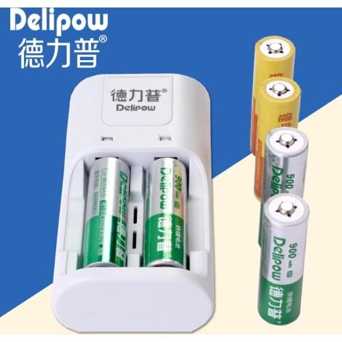 Delipow lithium iron phosphate battery 3.2V 5 rechargeable lithium battery charger kit camera battery package mail Rechargeable