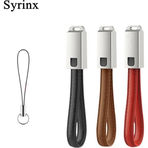 Mini Keychain Metal Leather USB Type C Fast Charging usb c cable Type-c Charger usb-c For Samsung S8 S9 Note 8 Xiaomi mi5 mi8