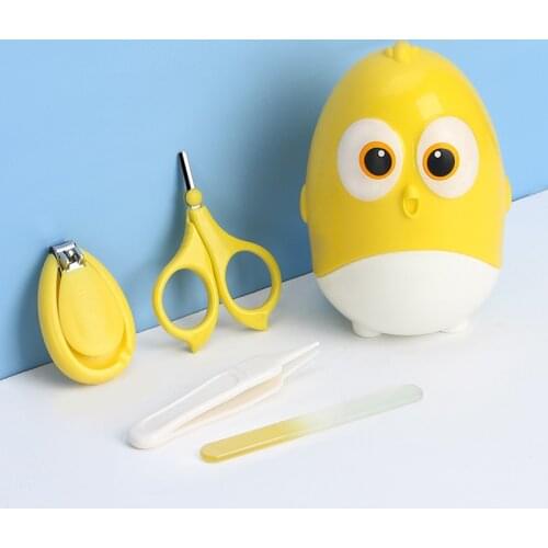 Cartoon newborn baby nail clipper trimmer nail care set nails clippers baby hygiene kit scissors for newborns kids nail cutter