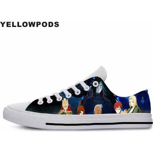 New Canvas Men Casual Shoes Naru-to Hot Fashion For Men/women High Quality Harajuku 3D Printing Naru-to Off White Shoes Man