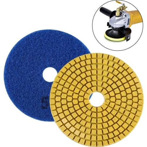 Diamond Polishing Pads Kit 4 inch 100mm Wet Dry Granite Stone Concrete Marble Polishing Grinding Discs Set