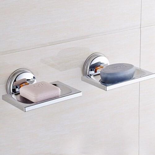 No Drilling Soap Dish Holder Wall Mounted Soap Sponge Holder for Kitchen Soap Holder Bathroom Organizer ABS Soap Holder