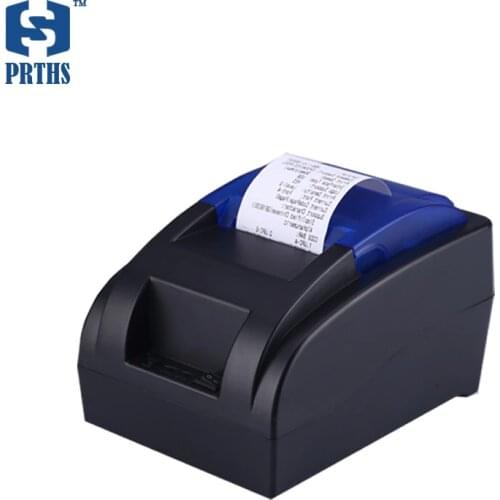 Small 58mm thermal receipt printer with serial RS232 interface low noise and no need ribbon support linux for pos system