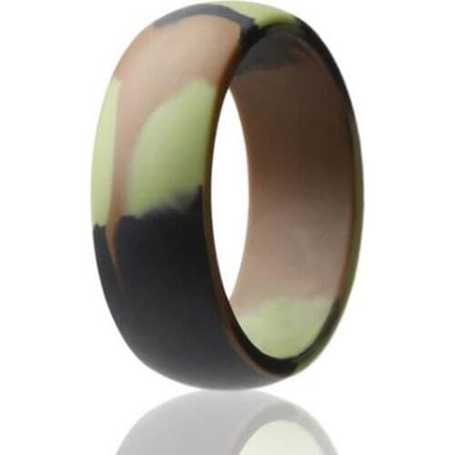 New Food Grade FDA Silicone Rings Men Wedding Rubber Bands Hypoallergenic Flexible Antibacterial Silicone Finger Ring