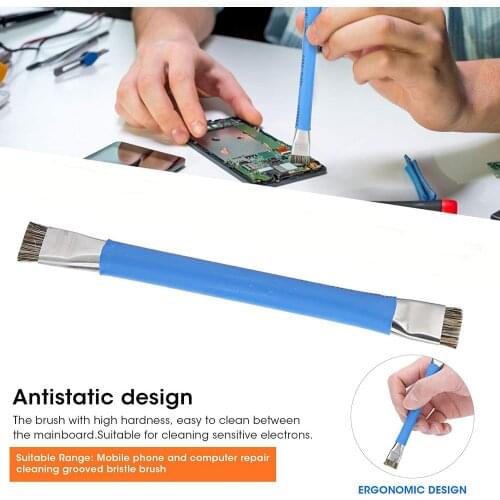 Hard Disk Circuit Board Anti-static Dust Removal Brush Double Head Handheld Cleaning Brush Can use for Keyboard and Phone Repair