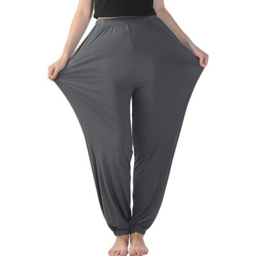Oversize Women Night Pants High Quality Cotton Pant For Female Plus Size 7XL Sleeping Pajamas Loose Long Bottoms Home Wear
