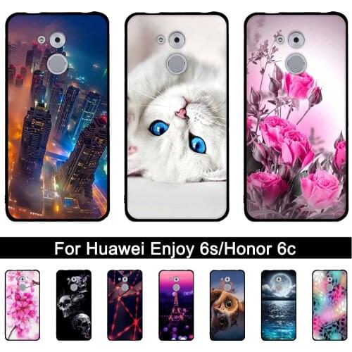 Luxury 3D Relief Case For Huawei Enjoy 6S Honor 6C Cute Printing Back Cover for Huwawei Enjoy 6s 6 S Honor 6C Cases Capa Fundas