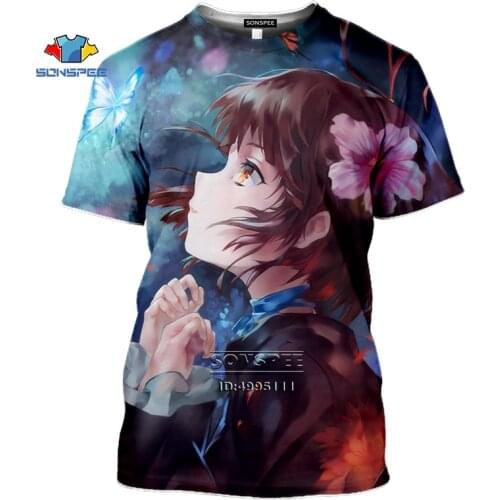 SONSPEE Anime KABANERI OF THE IRON FORTRESS Kawaii Girl 3D Print Mens T-Shirts Women Summer Tshirt Casual Tee Shirts Oversized