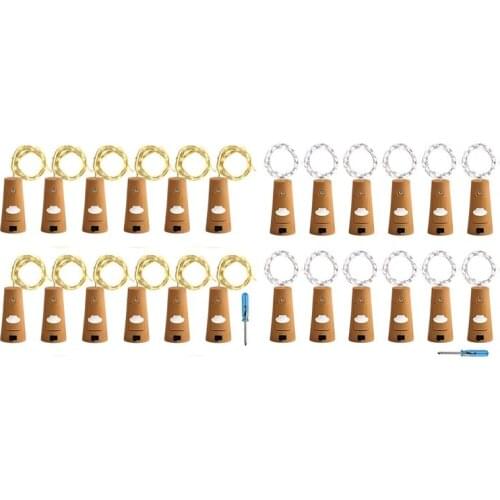 Cork Lights for Wine Bottle, Wine Bottle Lights 12 Pack 6.5ft 20 LED Wine Cork String Lights for Glass Mason Jar Fairy Lights Ba