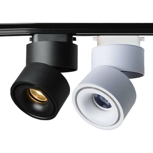 Thrisdar Modern LED Track Light COB LED Spotlight 360+90 Adjustable Clothes Shop Store Mall Exibition Track Rail LED Spotlight